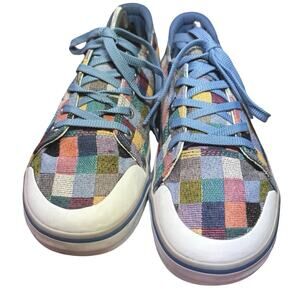 Keen Women's Ella Patchwork Sneakers Size 8 Blue Preppy